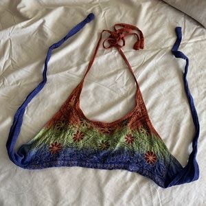 Boho Hippie Crop top Tie Dye